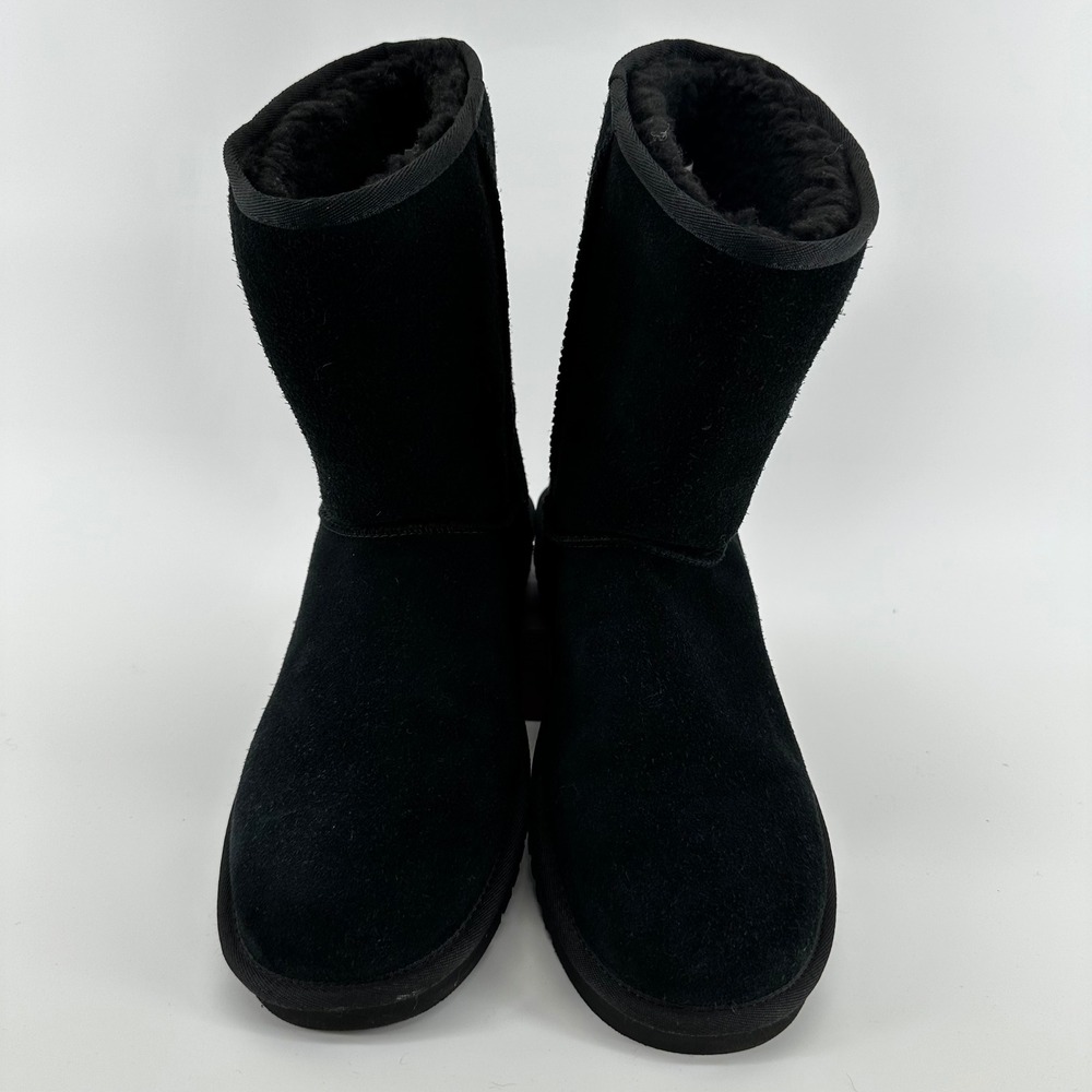 Koolaburra by UGG Victoria Short Boots Black Suede Size 10 1105969